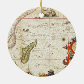 Karte von Ostafrika und von Madagaskar, 1596 Keramikornament (Hinten)