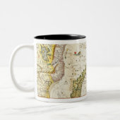 Karte von Ostafrika und von Madagaskar, 1596 Zweifarbige Tasse (Links)