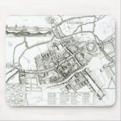 Karte von Oxford, 1643 Mousepad (Vorne)