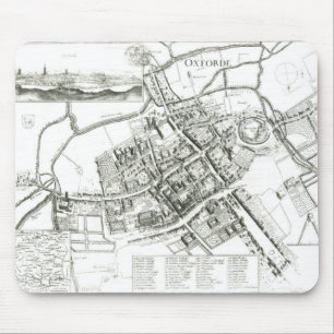 Karte von Oxford, 1643 Mousepad