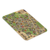 Karte von Oxford, England (Britische Eisenbahn) Magnet (Rechte Seite)
