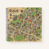 Karte von Oxford, England (Britische Eisenbahn) Notizblock (Vorderseite)