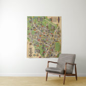 Karte von Oxford, England (britische Eisenbahnen) Wandteppich (Beispiel)