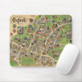 Karte von Oxford, England (British Railways) Mousepad (Mit Mouse)