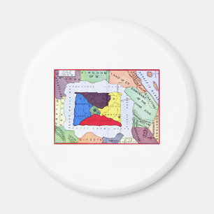 Karte von Oz Magnet