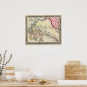 Karte von Ozeanica Poster (Küche)