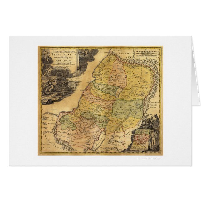 Karte von Palästina durch Johann BaptistenHomann (Vorderseite (Horizontal))