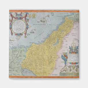 Karte von Palästina Magnet