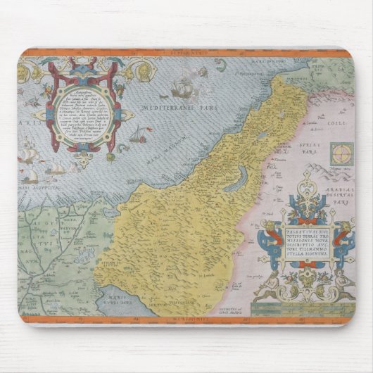 Karte von Palästina Mousepad (Vorne)