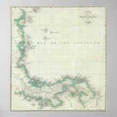 Karte von Panama Poster (Vorne)