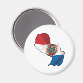 Karte von Paraguay Magnet (Vorderseite/Rückseite)