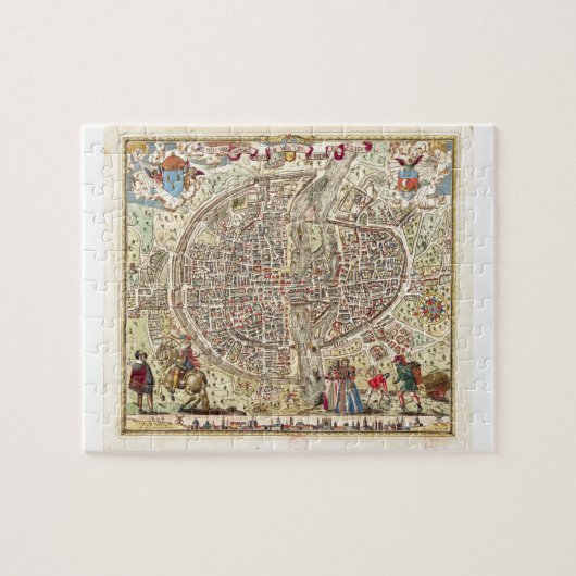 Karte von Paris, 1576 Puzzle (Horizontal)