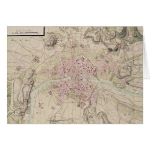 Karte von Paris und von seinem Umgeben