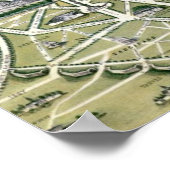 Karte von Paris während der Grands-Periode Poster (Ecke)