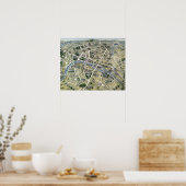 Karte von Paris während der Grands-Periode Poster (Küche)