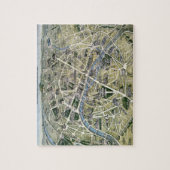 Karte von Paris während des Zeitraums der Flügel Puzzle (Vertikal)