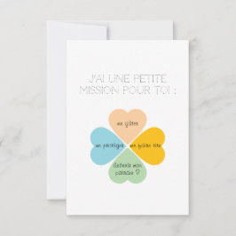 Karte von Pate / Marraine - Kleeblatt