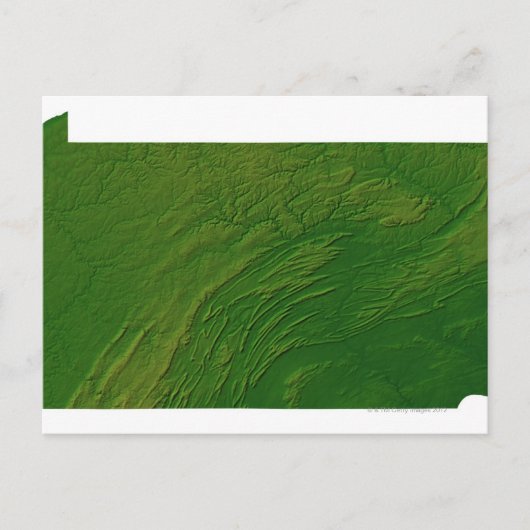 Karte von Pennsylvania (Vorderseite)