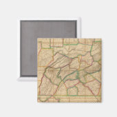 Karte von Pennsylvania Magnet (Vorderseite/Rückseite)