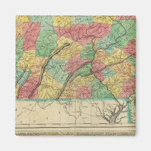 Karte von Pennsylvania Magnet