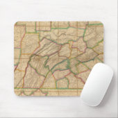 Karte von Pennsylvania Mousepad (Mit Mouse)