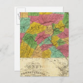 Karte von Pennsylvania, New Jersey und Delaware (Vorne/Hinten)