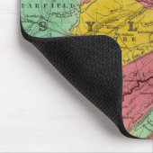Karte von Pennsylvania, New Jersey und Delaware Mousepad (Ecke)