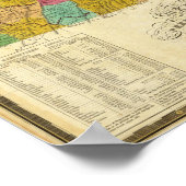 Karte von Pennsylvania, New Jersey und Delaware Poster (Ecke)