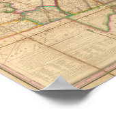 Karte von Pennsylvania Poster (Ecke)