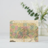 Karte von Pennsylvania und New Jersey (Stehend Vorderseite)