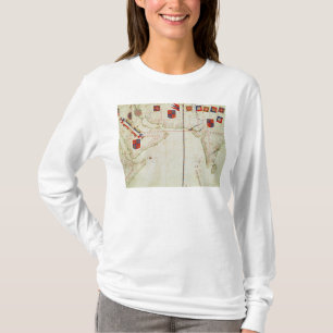 Karte von Persien, von Arabien und von Indien T-Shirt