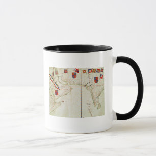 Karte von Persien, von Arabien und von Indien Tasse