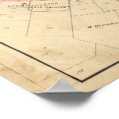 Karte von Petaluma Stadt 1877 Poster (Ecke)