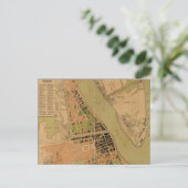 Karte von Phnom Penh, Kambodscha (ca. 1920) (Stehend Vorderseite)