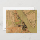 Karte von Phnom Penh, Kambodscha (ca. 1920) (Vorne/Hinten)