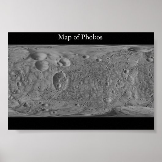 Karte von Phobos Poster (Vorne)