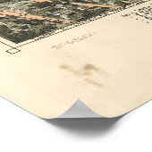 Karte von Pittsburgh, Birds-Eye View, 1902 Poster (Ecke)