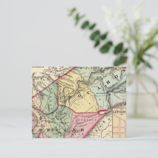 Karte von Pocohontas, Greenbrier-Landkreis (Stehend Vorderseite)