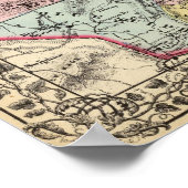 Karte von Pocohontas, Greenbrier-Landkreis Poster (Ecke)