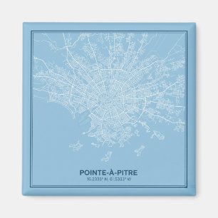 Karte von Pointe-à-Pitre, Guadeloupe anzeigen Magnet