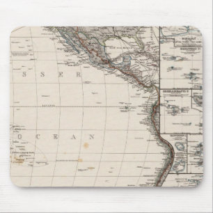 Karte von Polynesien Mousepad