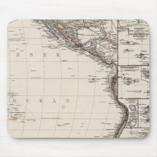 Karte von Polynesien Mousepad (Vorne)