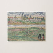 Karte von Prag, von "Civitates Orbis Terrarum" Puzzle (Horizontal)