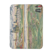 Karte von Prag, von "Civitates Orbis Terrarum" von Magnet (Vertikal)