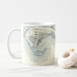 Karte von Provincetown Cape Cod Massachusetts Kaffeetasse