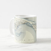 Karte von Provincetown Cape Cod Massachusetts Kaffeetasse (Vorderseite Links)