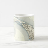 Karte von Provincetown Cape Cod Massachusetts Kaffeetasse (Mittel)