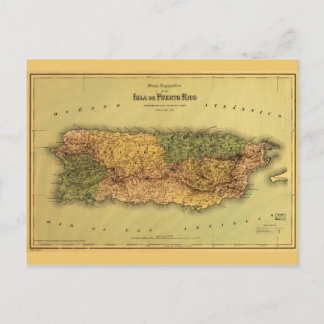 Karte von Puerto Rico (1886)