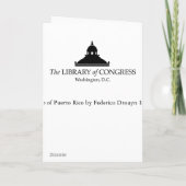 Karte von Puerto Rico durch Federico Drouyn 1888 (Rückseite)