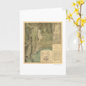 Karte von Puerto Rico durch Federico Drouyn 1888 (Gelbe Blume)